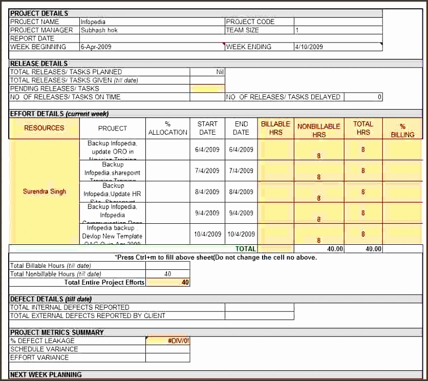 7 weekly report template registration statement 2017