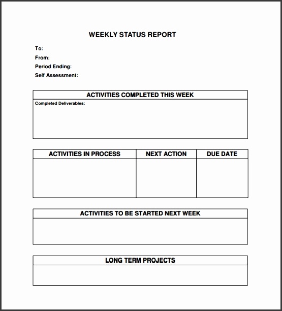 sample status report template sanjonmotel