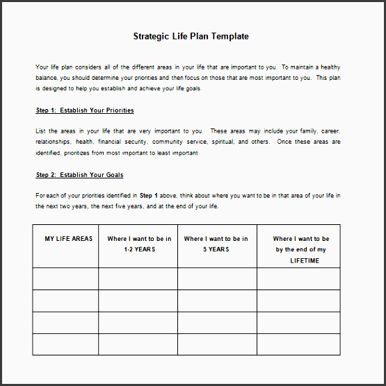 strategic action plan template 12 free sample example format strategic life action plan example free
