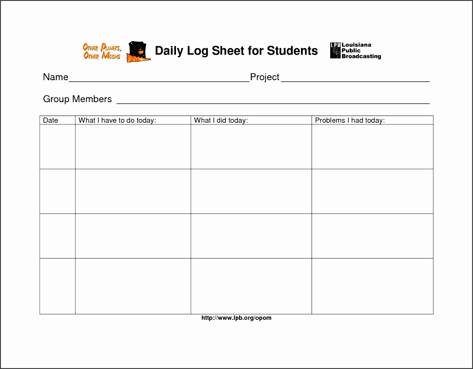 daily work log sheet