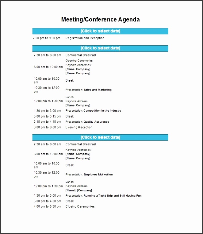 Printable Meeting Agenda Template 37