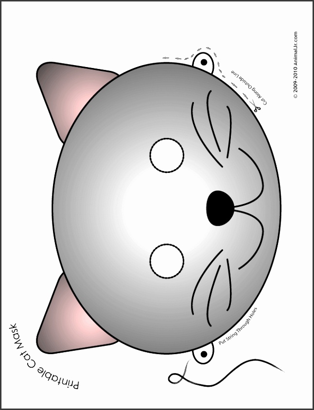 printable cat mask