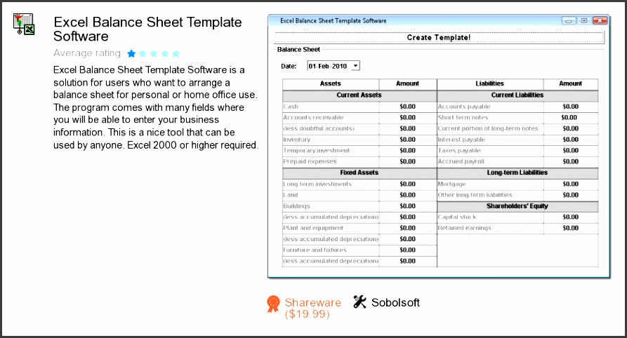 excel balance sheet template 1400686
