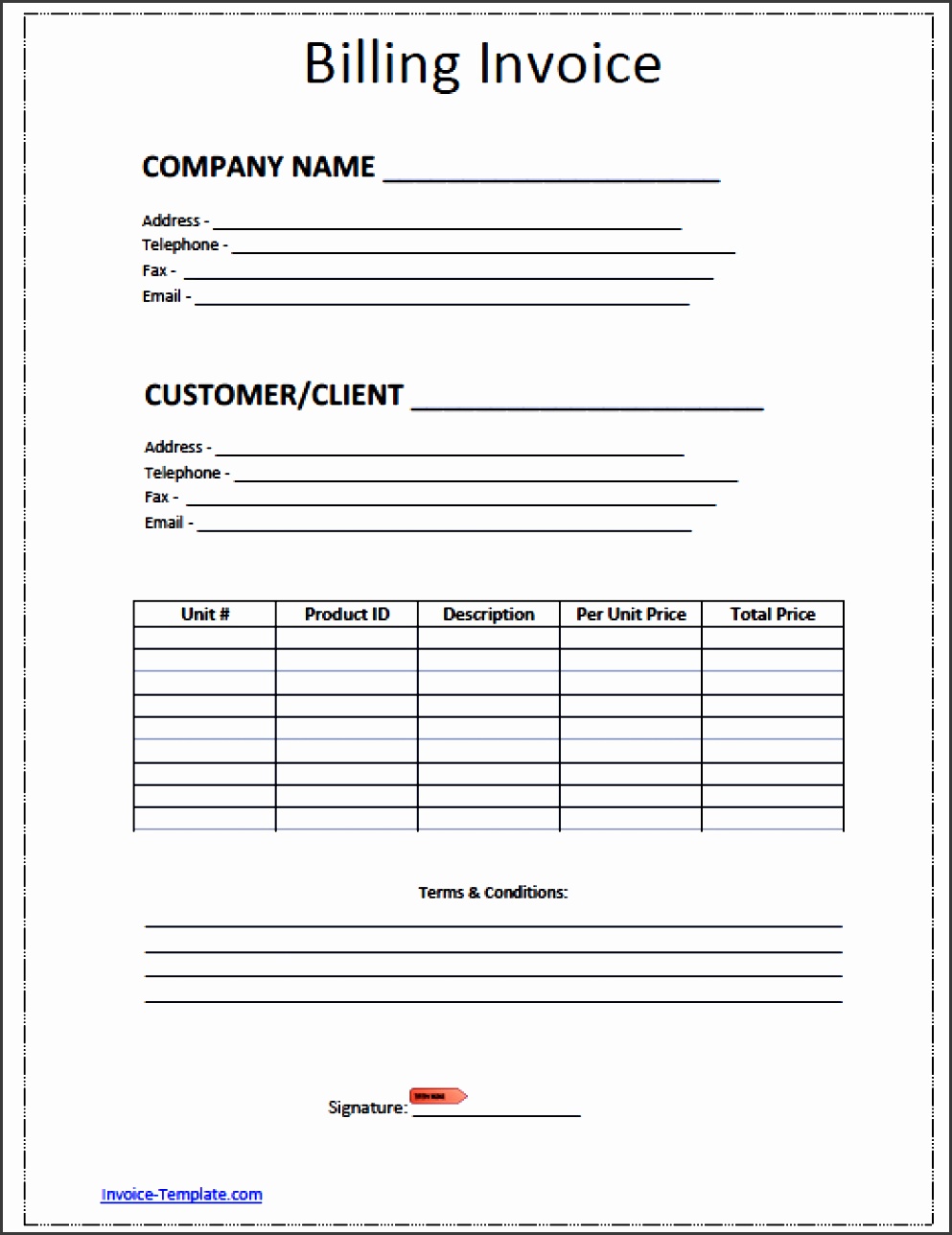 Free Billing Invoice Template Excel PDF gdji4 billing invoice template word pdf