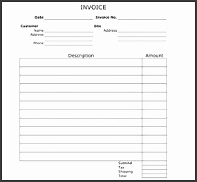 Blank invoice template 52 documents in word excel pdf