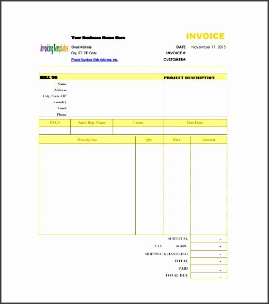 billing invoice template free simple billing invoice for construction business pdf free lcfPVy