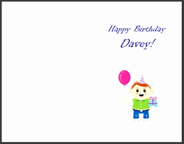 word birthday card template free greeting card template Birthday card