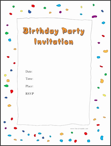 birthday party invitations template 40 free birthday party invitation templates template lab templates