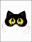 7  Black Cat Mask Template