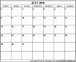6  Blank Calendar Template May 2018