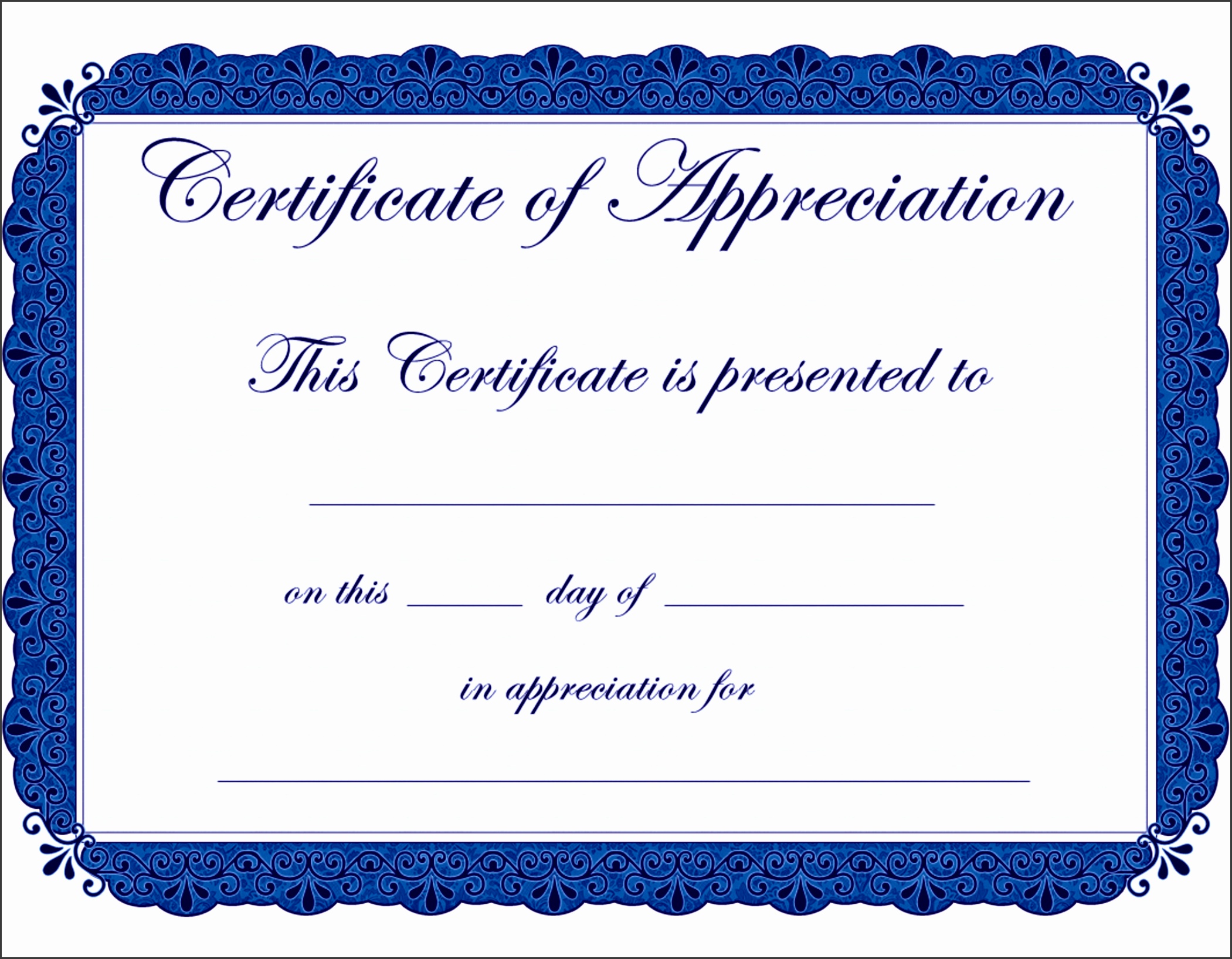 Certificate of Appreciation certificate templates Appreciation certificate of appreciation template