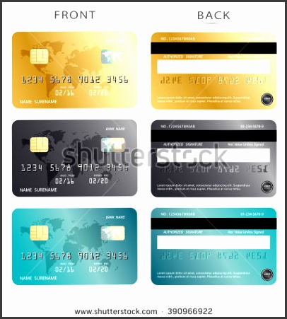 Credit Card Business Card Template