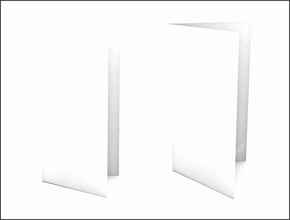Template Helloalive Blank Brochure Flyer Isolated Over White Background Stock