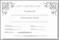 5  Blank Gift Certificate Templates