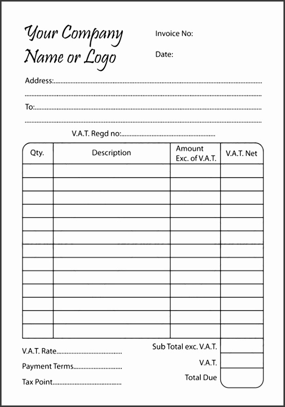 Invoice Template Blank