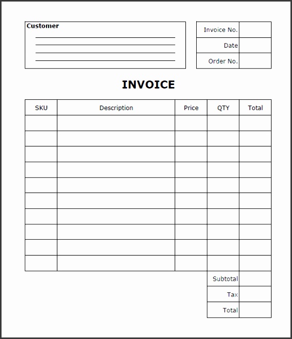 printable invoice templates mechanic invoice template printable word excel invoice
