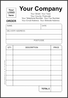 Blank Order Form Template Free order form image 2