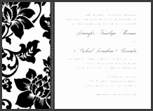 Black And White Wedding Invitations