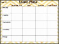 8  Blank Weekly Lesson Plan Template