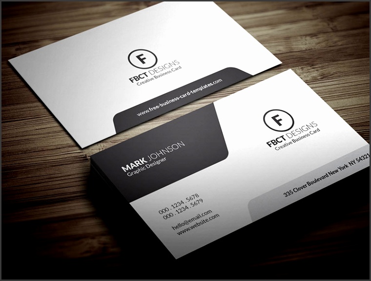 Free Clean & Stylish Monochrome Business Card Template