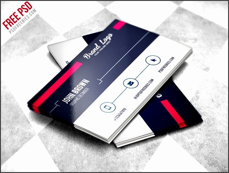 Modern Business Card Design Template Free PSD