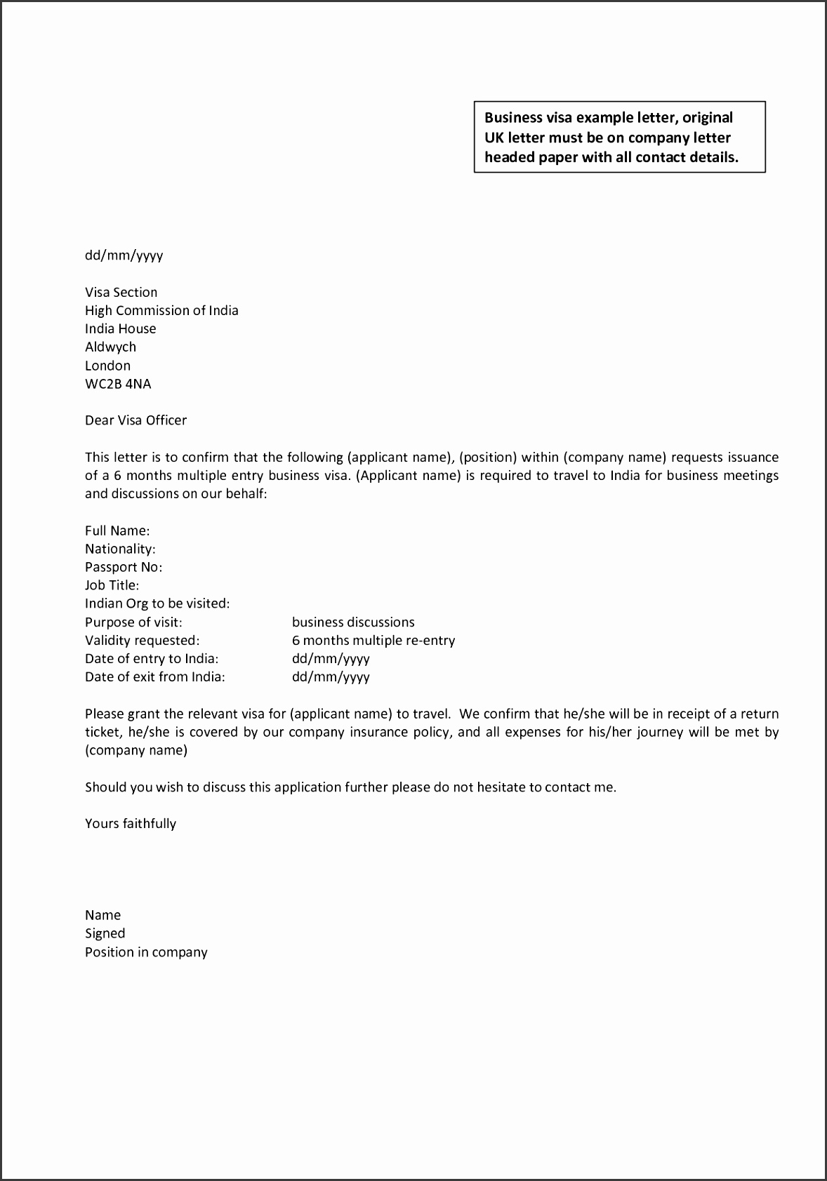 Writing A Business Letter Uk