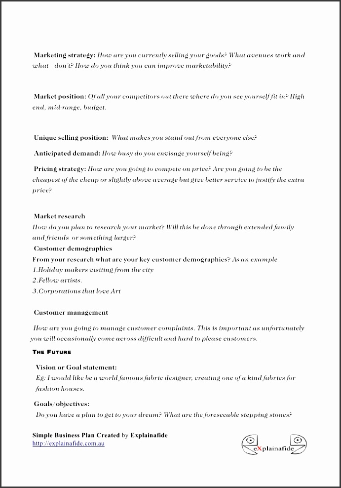 free small business plan template pdf