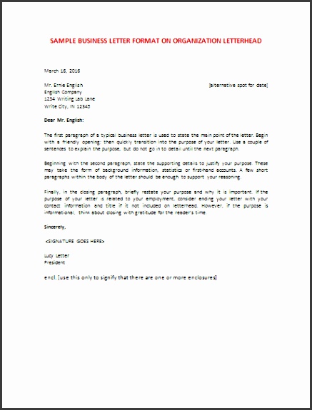 6 Samples Business Letter Format To Write A Perfect Letter with Formal Business Letter Format
