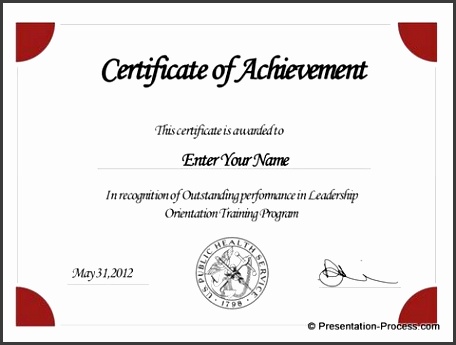 Pie Autoshapes Certificate