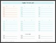 8  Check Off List Template