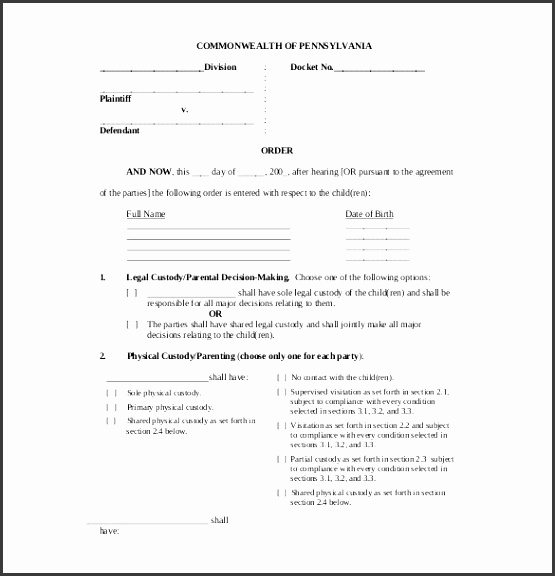 15 Unique s Child Support Agreement Letter