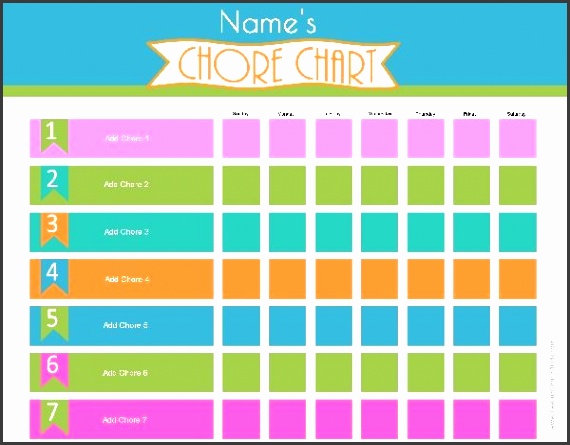 chore chart template