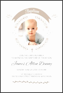 Free Baptism & Christening Invitation Templates c7glv Ribbon Cameo