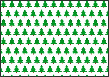 to see printable version of Christmas Trees Wrapping Paper Template Paper craft