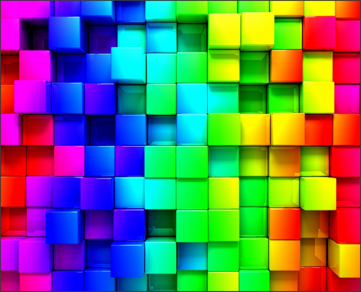 3D Colorful Cubes