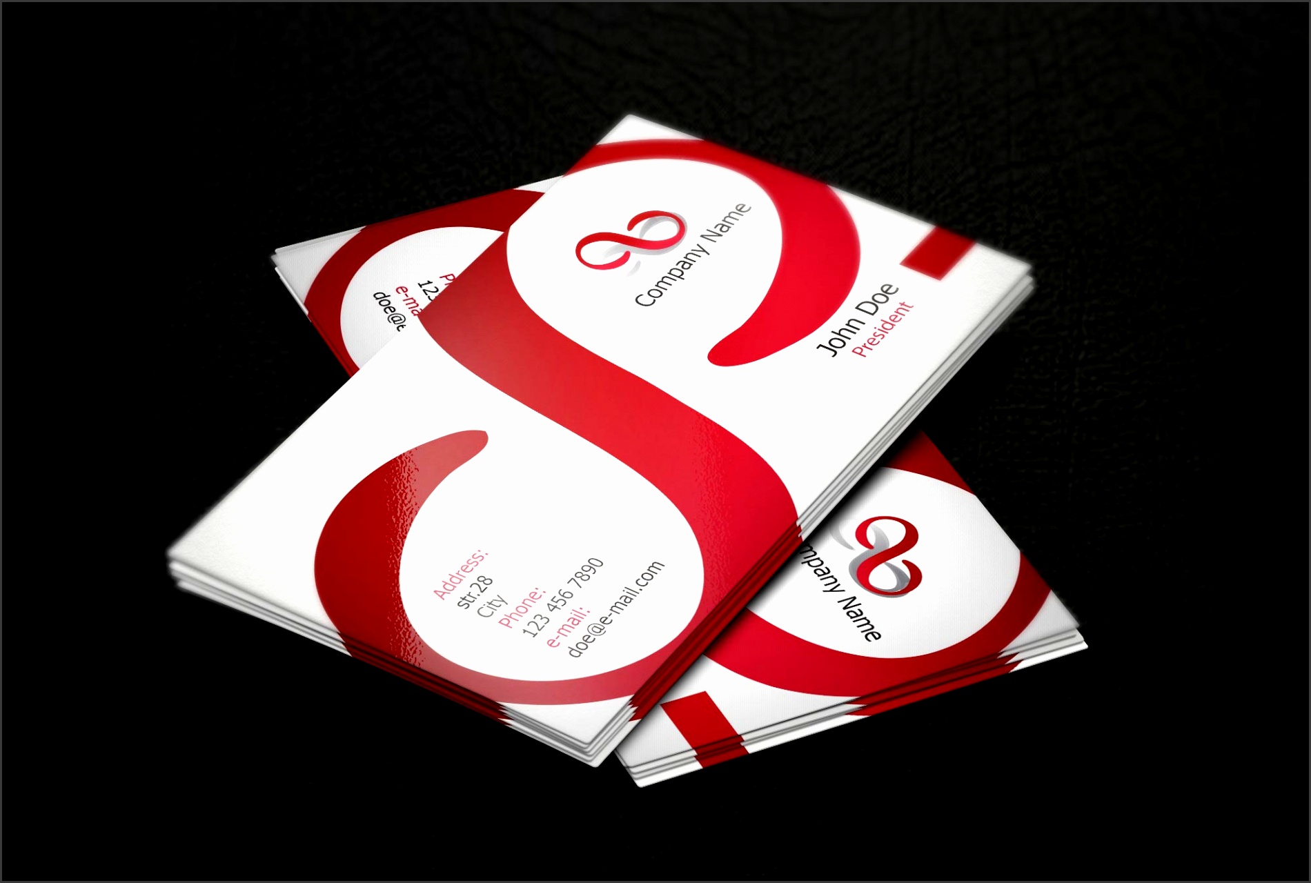 Red Corporate Business Card