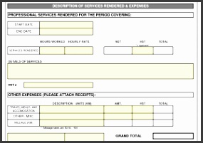 Sample Invoice for Professional Services and Consultant Invoice Template Doc Invoice Example