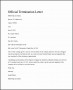 9  Contract Termination Letter Template