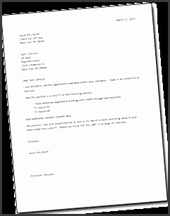 Example Cover Letter Templates