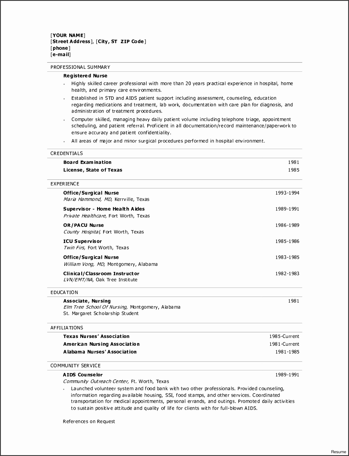 Registered Nurse Resume Template Free Sample Cover Letter Templates Nursing 30a