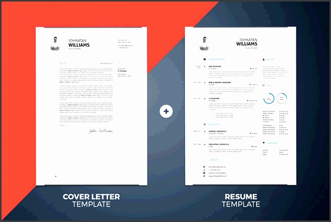 Simple Resume Cover Letter Template InDesign Word