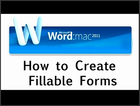 How to Create Fillable Forms on Word 2011 for MAC wrfcO How to Create Fillable Forms on Word 2011 for MAC