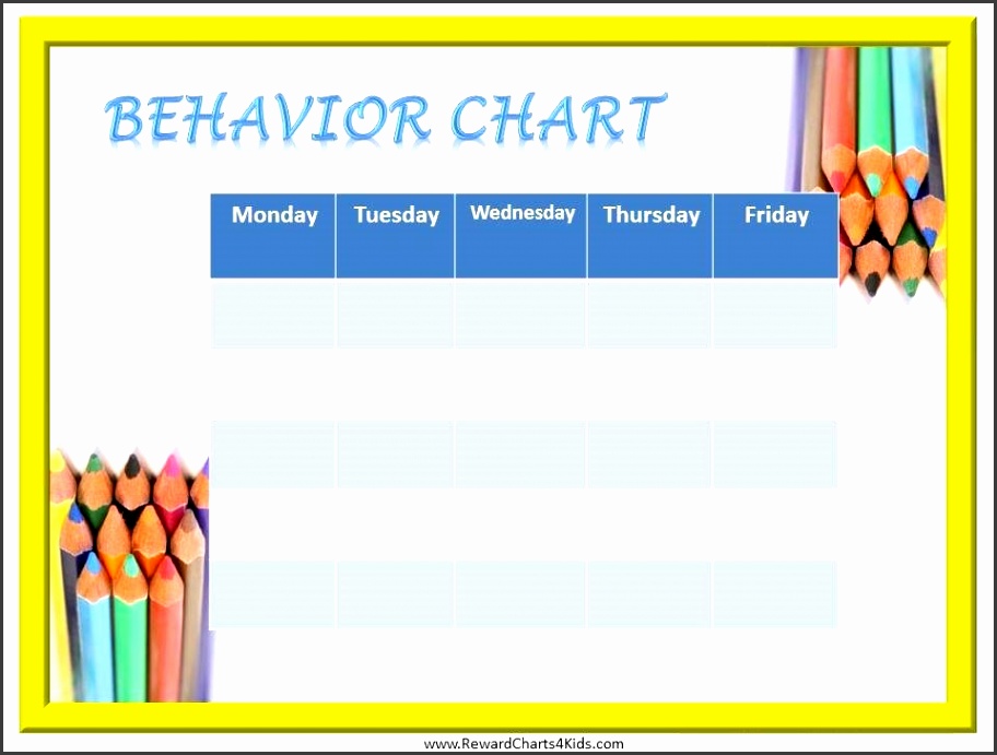 Behavior Chart for Students