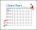 7  Daily Chore Chart Template
