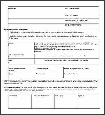 Interior Design Proposal Example Latest Business Proposal