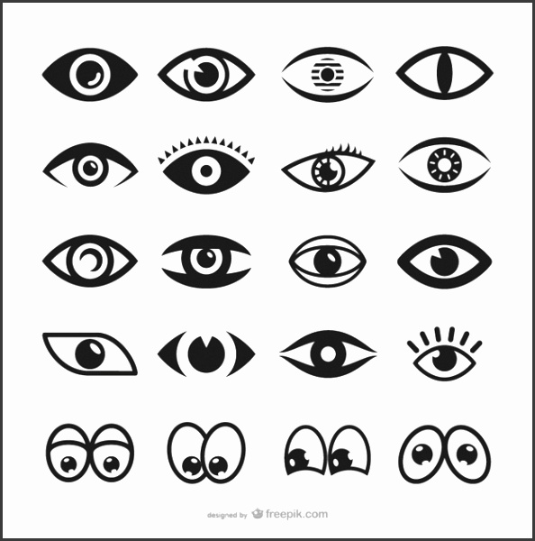Eyes icons collection