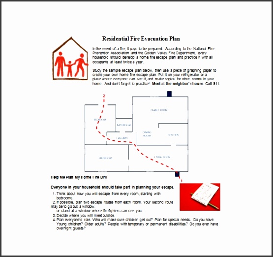 Home Emergency Evacuation Plan Inspirational Evacuation Plan Template 18 Free Word Pdf Documents Download