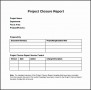 7  End Of Project Report Template