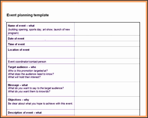 event planning checklist template event planning template free
