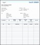 6  Excel Sales order form Template